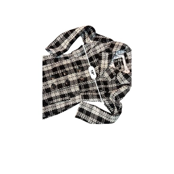 Rue 21 Womens Houndstooth Peacoat Medium Wool Blend Academia - Picture 15 of 15